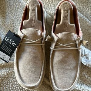 Brand New Hey Dude Wendy Shoes - Chambray White Nut - Size 11